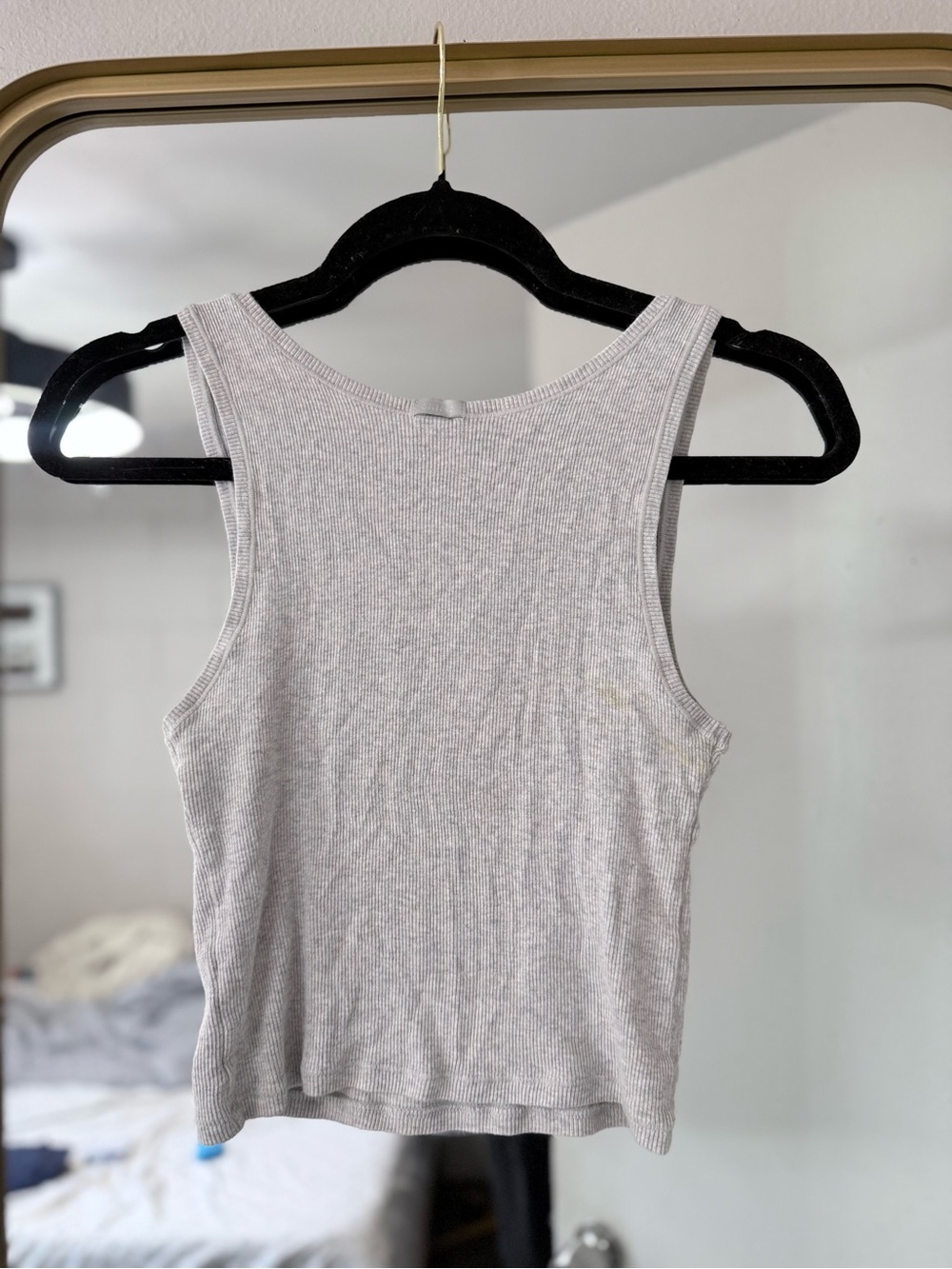 SKIMS Ribbed Tank Top - Light Gray - Picture 2 of 5